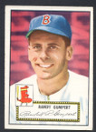 1952 Topps Baseball # 247 Randy Gumpert Boston Braves EX-2