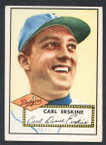 1952 Topps Baseball # 250 Carl Erskine Brooklyn Dodgers EX