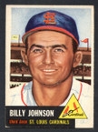 1953 Topps Baseball # 021  Billy Johnson St. Louis Cardinals EX