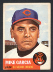 1953 Topps Baseball # 075  Mike Garcia Cleveland Indians EX