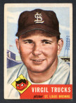 1953 Topps Baseball # 096  Virgil Trucks St. Louis Browns EX