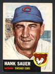 1953 Topps Baseball # 111  Hank Sauer Chicago Cubs EX/MT