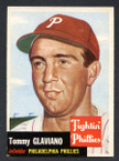 1953 Topps Baseball # 140  Tommy Glaviano Philadelphia Phillies EX/MT