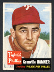 1953 Topps Baseball # 146  Granville Hamner Philadelphia Phillies EX-1