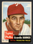 1953 Topps Baseball # 146  Granville Hamner Philadelphia Phillies EX-2