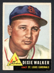 1953 Topps Baseball # 190  Dixie Walker St. Louis Cardinals EX/MT