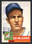 1953 Topps Baseball # 195  Ed McGhee Philadelphia Athletics EX/MT-2