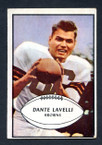 1953 Bowman Football # 015  Dante Lavelli Cleveland Browns VG