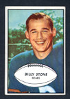 1953 Bowman Football # 029  Billy Stone Chicago Bears EX