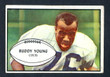 1953 Bowman Football # 030  Bud Young Baltimore Colts VG