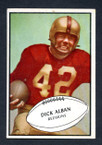 1953 Bowman Football # 068  Dick Alban Washington Redskins EX