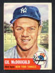 1953 Topps Baseball # 043  Gil McDougald New York Yankees G