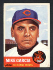 1953 Topps Baseball # 075  Mike Garcia Cleveland Indians VG