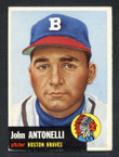 1953 Topps Baseball # 106  Johnny Antonelli Milwaukee Braves VG