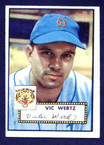 1952 Topps Baseball # 244  Vic Wertz Detroit Tigers EX