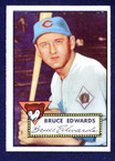 1952 Topps Baseball # 224  Bruce Edwards Chicago Cubs EX