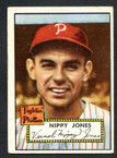 1952 Topps Baseball # 213  Nippy Jones Philadelphia Phillies VG