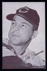 1962 Exhibit Black Stat Back Baseball # 013  Tito Francona   Cleveland Indians EX/MT