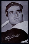 1962 Exhibit Red Stat Back Baseball # 010  Rocky Colavito   Detroit Tigers EX