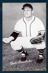 1947-66 Exhibit Baseball #  251  Carl Sawatski (cap-plain) (1961 only) St. Louis Cardinals EX