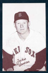 1947-66 Exhibit Baseball #  137  Jackie Jensen (1960 only) Boston Red Sox EX