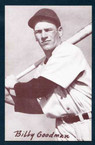1947-66 Exhibit Baseball #  109  Billy Goodman (batting) (1960 and 1961 only) Boston Red Sox EX