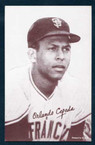 1947-66 Exhibit Baseball #  52  Orlando Cepeda (portrait) (HOF) (1960 and 1961 only) San Francisco Giants EX