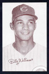 1963 Exhibit Stat Back Baseball #  063  Billy Williams   Chicago Cubs EX-3