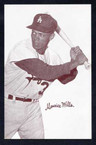 1963 Exhibit Stat Back Baseball #  064  Maurice Wills   Los Angeles Dodgers EX/MT