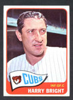 1965 Topps Baseball # 584  Harry Bright Chicago Cubs EX/MT-2