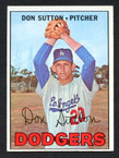 1967 Topps Baseball # 445  Don Sutton Los Angeles Dodgers EX