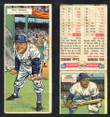 1955 Topps Double Header Baseball # 053 Billy Herman Dodgers & # 54 Sandy Amoros Dodgers G-2