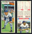 1955 Topps Double Header Baseball # 053 Billy Herman Dodgers & # 54 Sandy Amoros Dodgers EX/MT