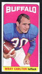 1965 Topps Football # 026 SP Wray Carlton Buffalo Bills NM