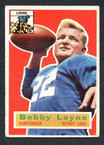 1956 Topps Football # 116  Bobby Layne Detroit Lions VG