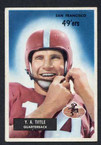 1955 Bowman Football # 072  Y.A. Tittle San Francisco 49ers EX-2
