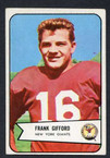 1954 Bowman Football # 055  Frank Gifford New York Giants EX