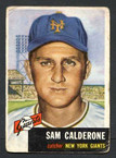 1953 Topps Baseball # 260  Sam Calderon New York Giants G