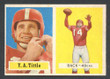 1957 Topps Football # 030  Y.A. Tittle San Francisco 49ers EX/MT