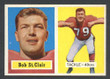 1957 Topps Football # 018  Bob St. Clair San Francisco 49ers NM