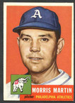 1953 Topps Baseball # 227  Morris Martin Philadelphia Athletics VG