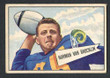 1952 Bowman Small Football # 001  Norm Van Brocklin Los Angeles Rams VG