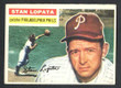 1956 Topps Baseball # 183  Stan Lopata Philadelphia Phillies EX-2