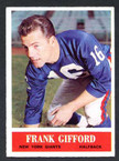 1964 Philadelphia Football # 117  Frank Gifford New York Giants EX