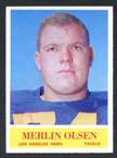 1964 Philadelphia Football # 091  Merlin Olsen Los Angeles Rams EX/MT-2