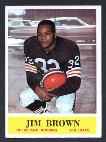 Jim Brown Football >> 1964 Philadelphia Football 030 Jim Brown Cleveland Browns Ex Jim Brown Football >> 1964 Philadelphia Football 030 Jim Brown Cleveland Browns Ex