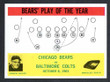 1964 Philadelphia Football # 028  George Halas Play Card Chicago Bears NM-2
