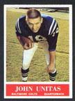1964 Philadelphia Football # 012  Johnny Unitas Baltimore Colts EX/MT