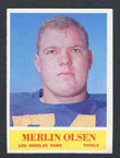 1964 Philadelphia Football # 091  Merlin Olsen Los Angeles Rams EX/MT-1