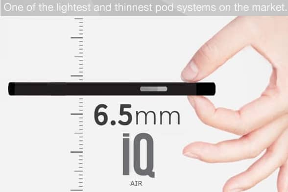 Juul and iQ Air. The best slim lightweight vape pods light thin pod vapes